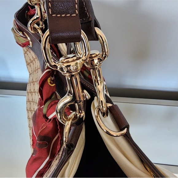 Gucci Positano Scarf Monogram Tote Bag - Picture 11 of 12